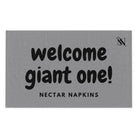 Welcome Giant One! Grey | Mix & Match Soft Fun-Flirty Lovers’ Towels