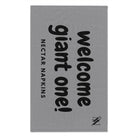 Welcome Giant One! Grey | Mix & Match Soft Fun-Flirty Lovers’ Towels