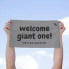Welcome Giant One! Grey | Mix & Match Soft Fun-Flirty Lovers’ Towels