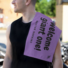 Welcome Giant One! Lavendar | Mix & Match Soft Fun-Flirty Lovers’ Towels