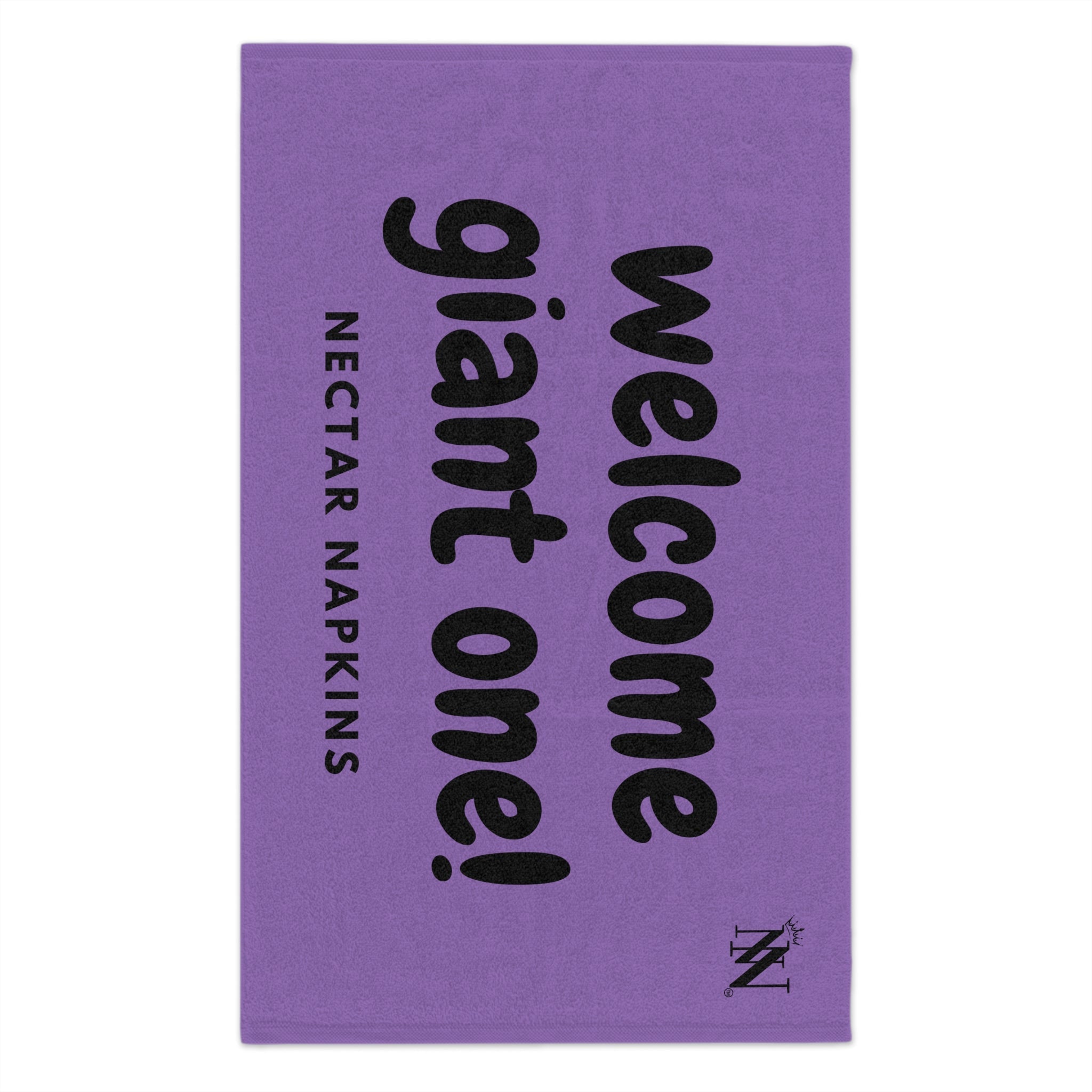 Welcome Giant One! Lavendar | Mix & Match Soft Fun-Flirty Lovers’ Towels