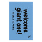 Welcome Giant One! Light Blue | Mix & Match Soft Fun-Flirty Lovers’ Towels
