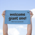Welcome Giant One! Light Blue | Mix & Match Soft Fun-Flirty Lovers’ Towels