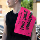 Welcome Giant One! Pink | Mix & Match Soft Fun-Flirty Lovers’ Towels