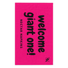 Welcome Giant One! Pink | Mix & Match Soft Fun-Flirty Lovers’ Towels