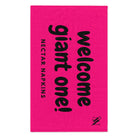 Welcome Giant One! Pink | Mix & Match Soft Fun-Flirty Lovers’ Towels