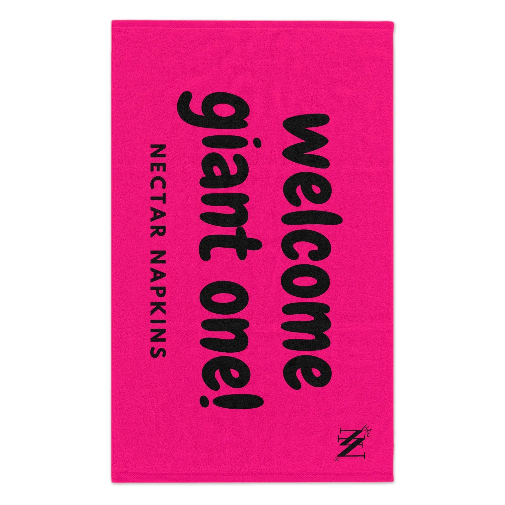 Welcome Giant One! Pink | Mix & Match Soft Fun-Flirty Lovers’ Towels