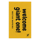 Welcome Giant One! Yellow | Mix & Match Soft Fun-Flirty Lovers’ Towels