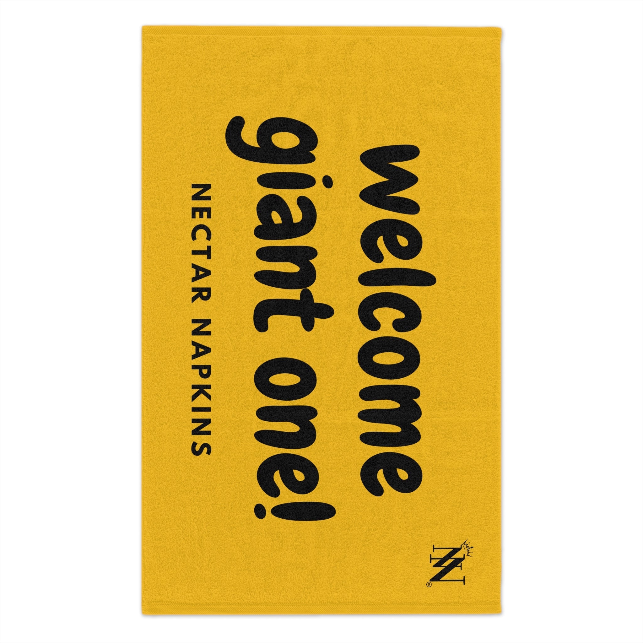 Welcome Giant One! Yellow | Mix & Match Soft Fun-Flirty Lovers’ Towels