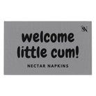 Welcome Little Cum! Grey | Mix & Match Soft Fun-Flirty Lovers’ Towels