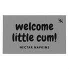 Welcome Little Cum! Grey | Mix & Match Soft Fun-Flirty Lovers’ Towels