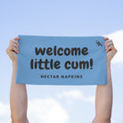 Welcome Little Cum! Light Blue | Mix & Match Soft Fun-Flirty Lovers’ Towels