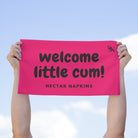 Welcome Little Cum! Pink | Mix & Match Soft Fun-Flirty Lovers’ Towels