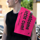 Welcome Little Cum! Pink | Mix & Match Soft Fun-Flirty Lovers’ Towels