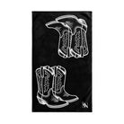 Western Boots Shareable Black | Mix & Match Original Fun-Flirty Lovers’ Towels