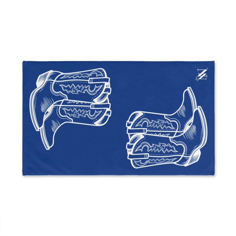 Western Boots Shareable Blue | Mix & Match Original Fun-Flirty Lovers’ Towels