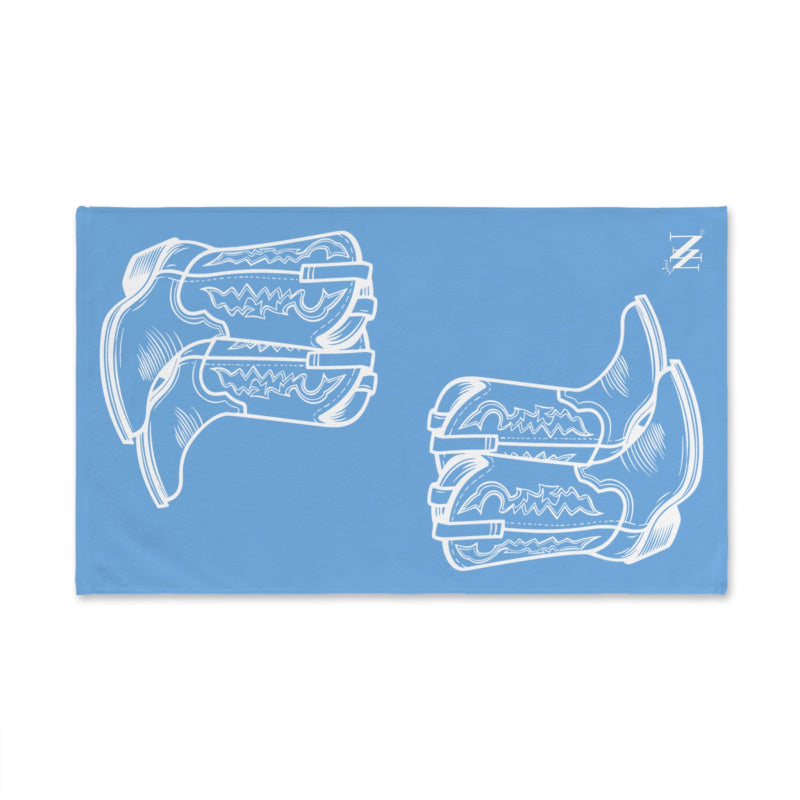 Western Boots Shareable Light Blue | Mix & Match Original Fun-Flirty Lovers’ Towels