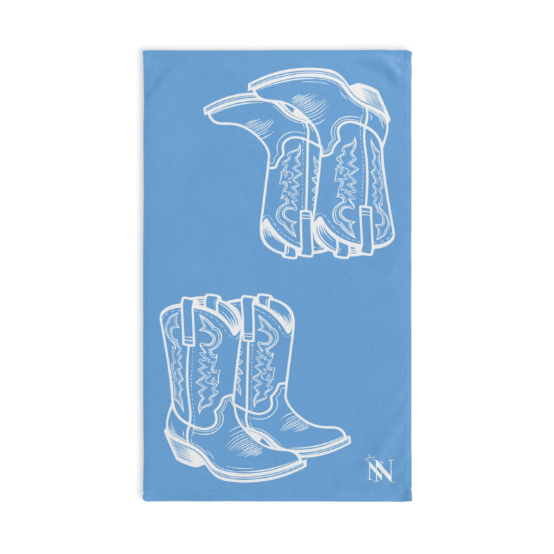 Western Boots Shareable Light Blue | Mix & Match Original Fun-Flirty Lovers’ Towels