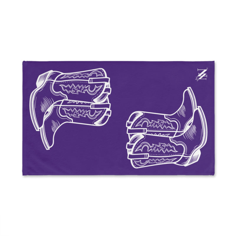Western Boots Shareable Purple | Mix & Match Original Fun-Flirty Lovers’ Towels