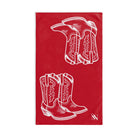 Western Boots Shareable Red | Mix & Match Original Fun-Flirty Lovers’ Towels
