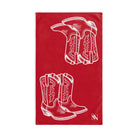 Western Boots Shareable Red | Mix & Match Original Fun-Flirty Lovers’ Towels