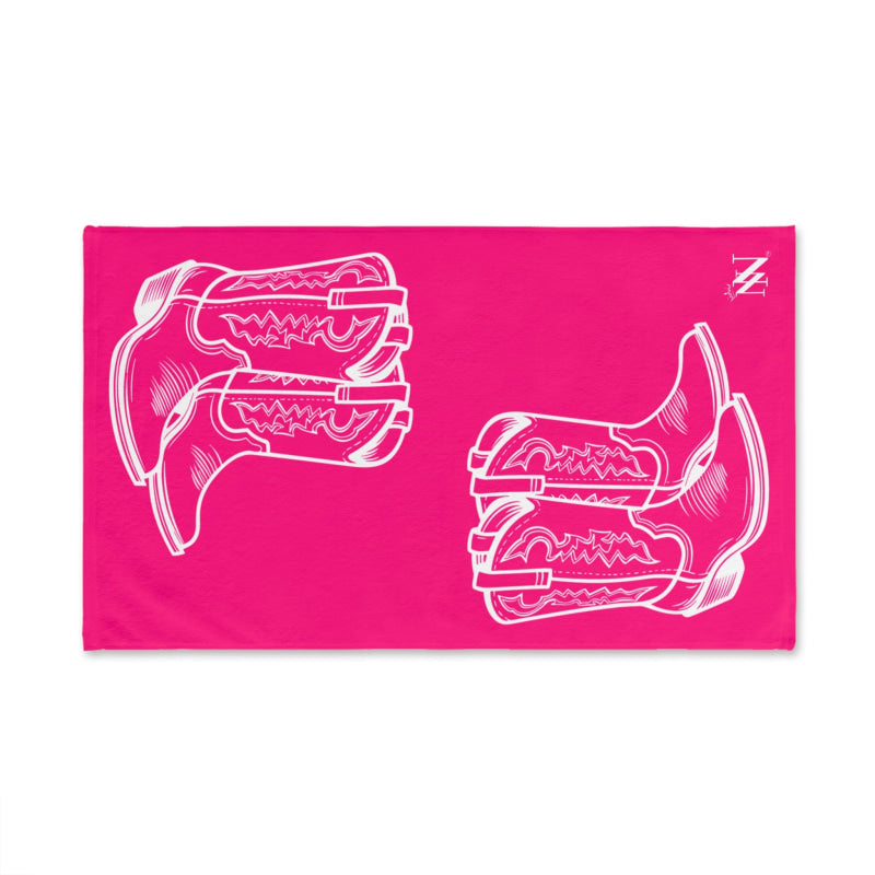 Western Boots Shareable Signature Pink | Mix & Match Original Fun-Flirty Lovers’ Towels