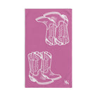 Western Boots Shareable Soft Pink | Mix & Match Original Fun-Flirty Lovers’ Towels