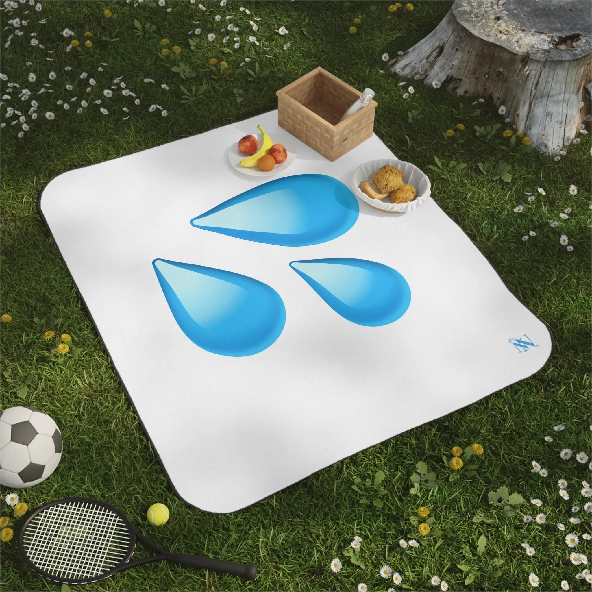 Wet Emoji | Mix Match Fun-Flirty Lovers’ Water-Resistant Blankets