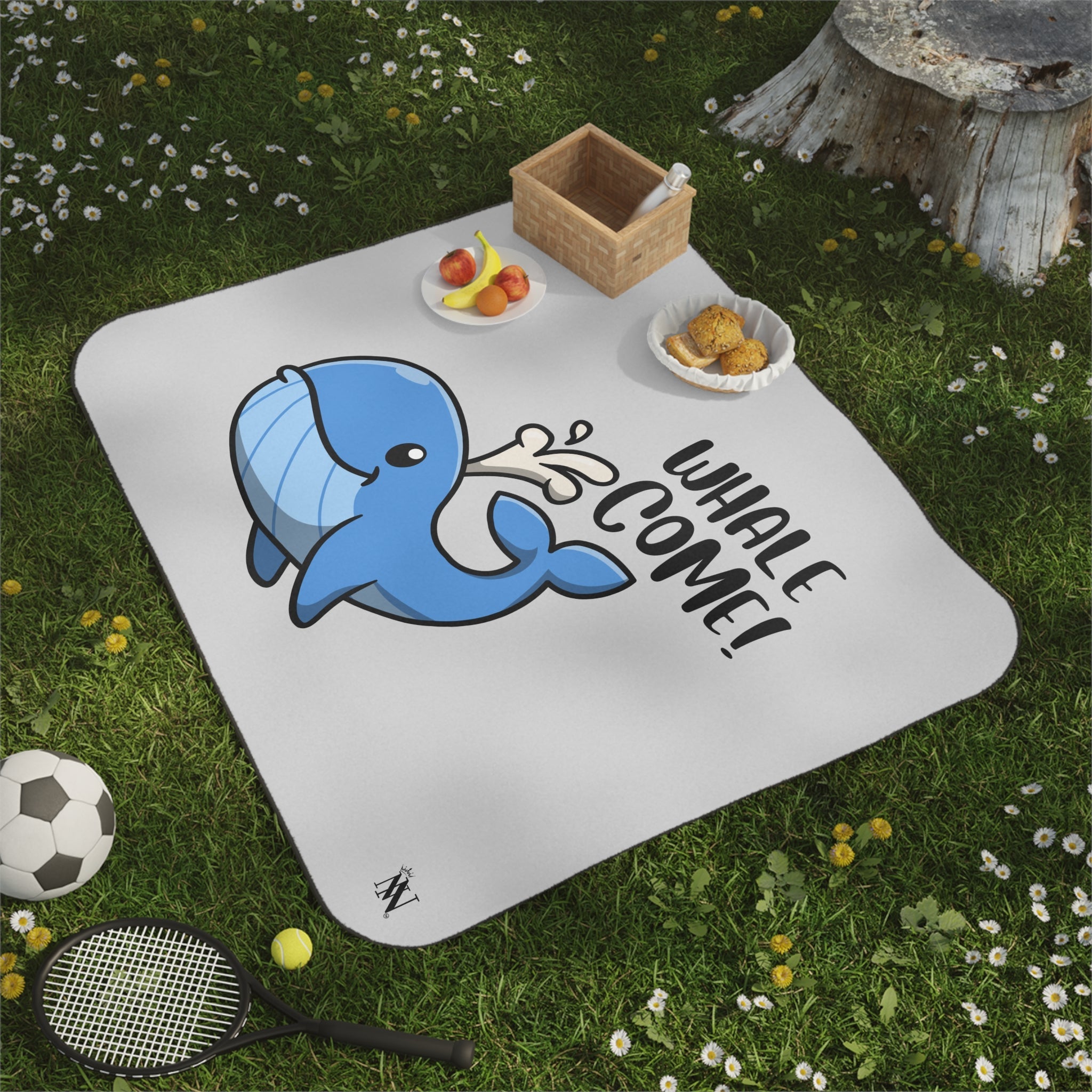 Whale Come! | Mix Match Fun-Flirty Lovers’ Water-Resistant Blankets