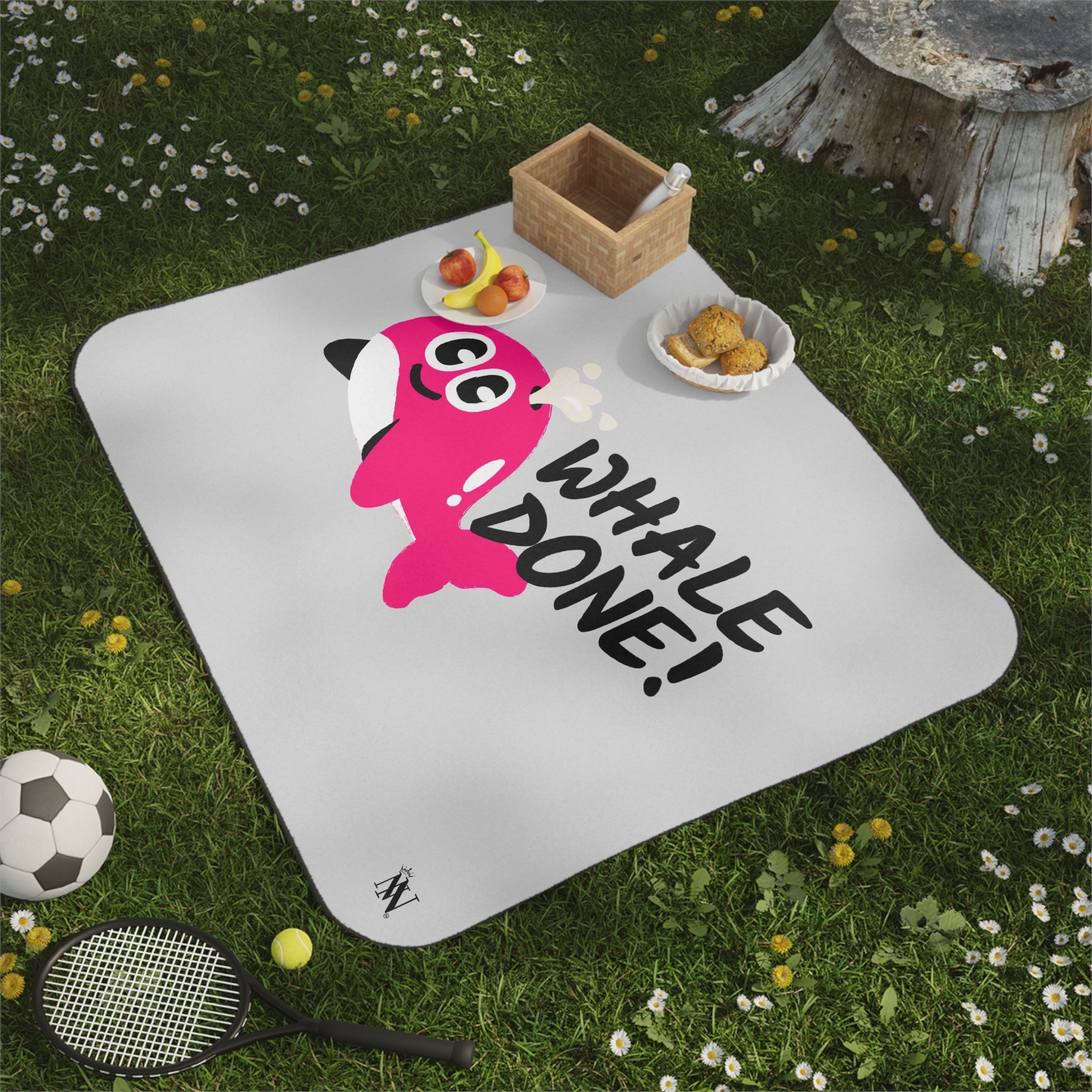 Whale Done! | Mix Match Fun-Flirty Lovers’ Water-Resistant Blankets