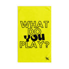 What Do You Play? Neon Yellow | Mix & Match Original Fun-Flirty Lovers’ Towels