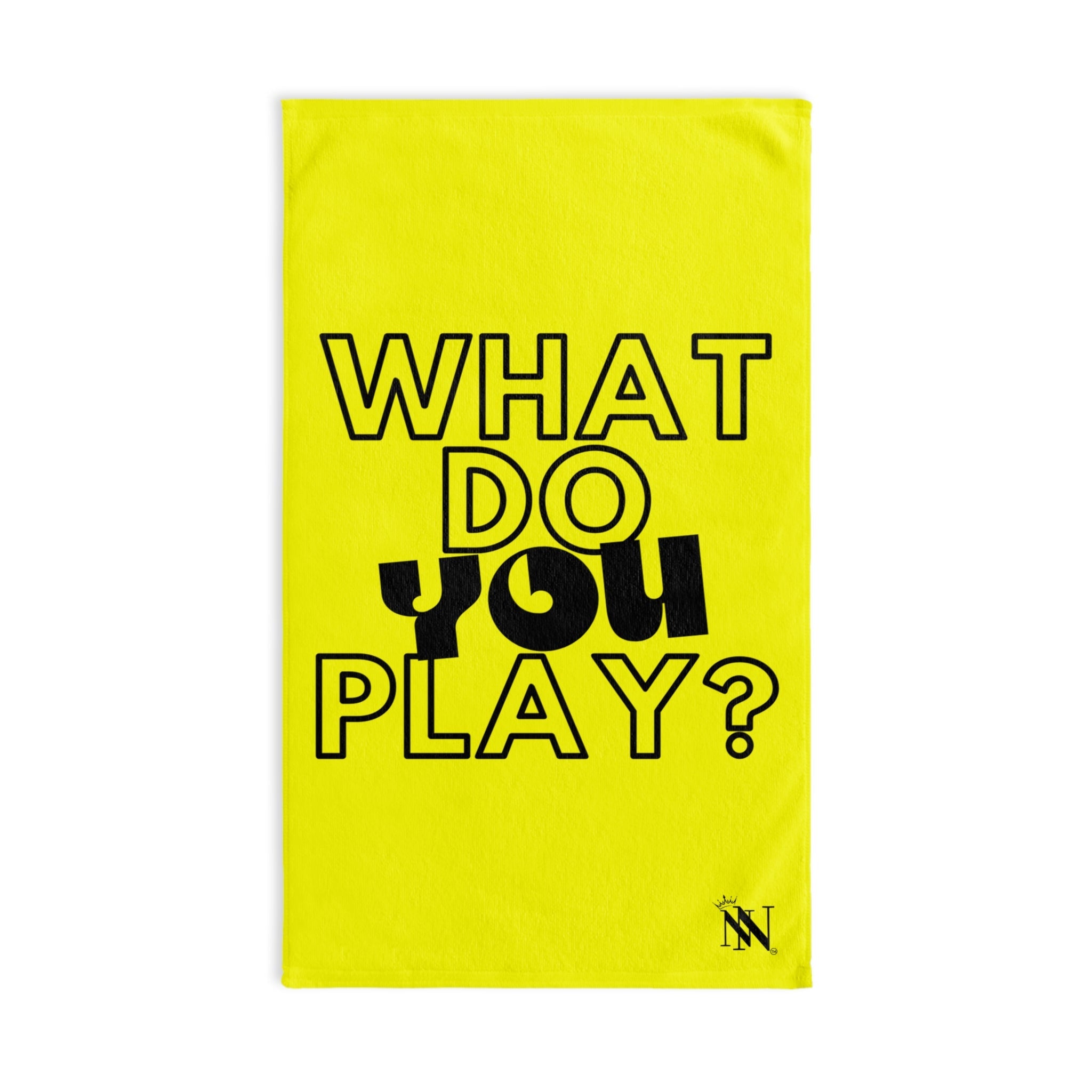 What Do You Play? Neon Yellow | Mix & Match Original Fun-Flirty Lovers’ Towels