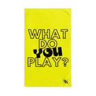 What Do You Play? Neon Yellow | Mix & Match Original Fun-Flirty Lovers’ Towels