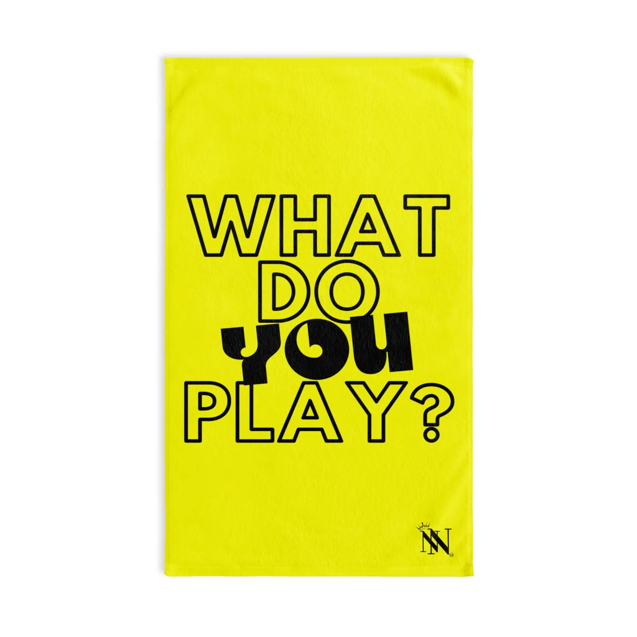 What Do You Play? Neon Yellow | Mix & Match Original Fun-Flirty Lovers’ Towels