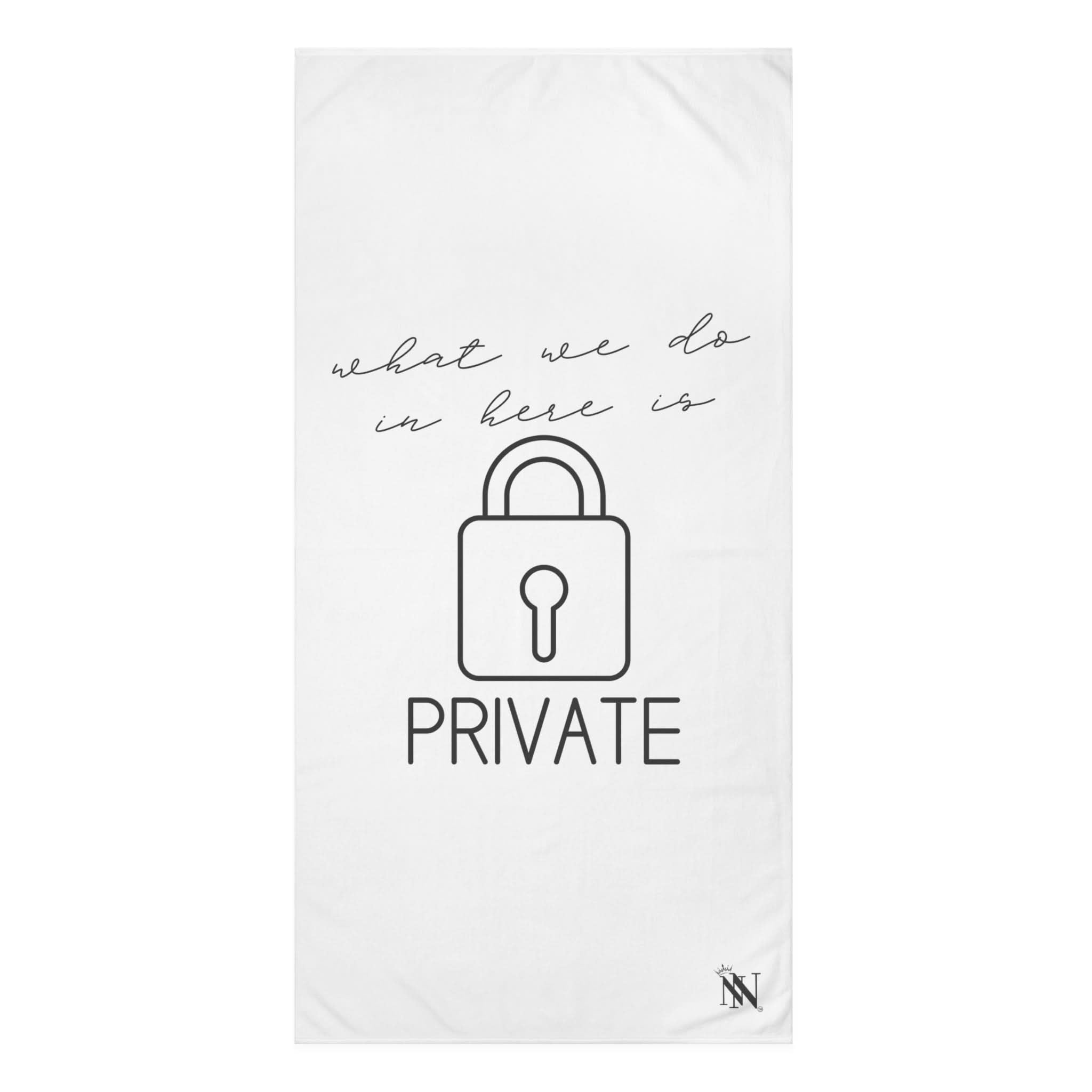 What We Do in Here Is Private | Mix & Match Naughty XL Fun-Flirty Lovers’ Towels