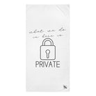 What We Do in Here Is Private | Mix & Match Naughty XL Fun-Flirty Lovers’ Towels