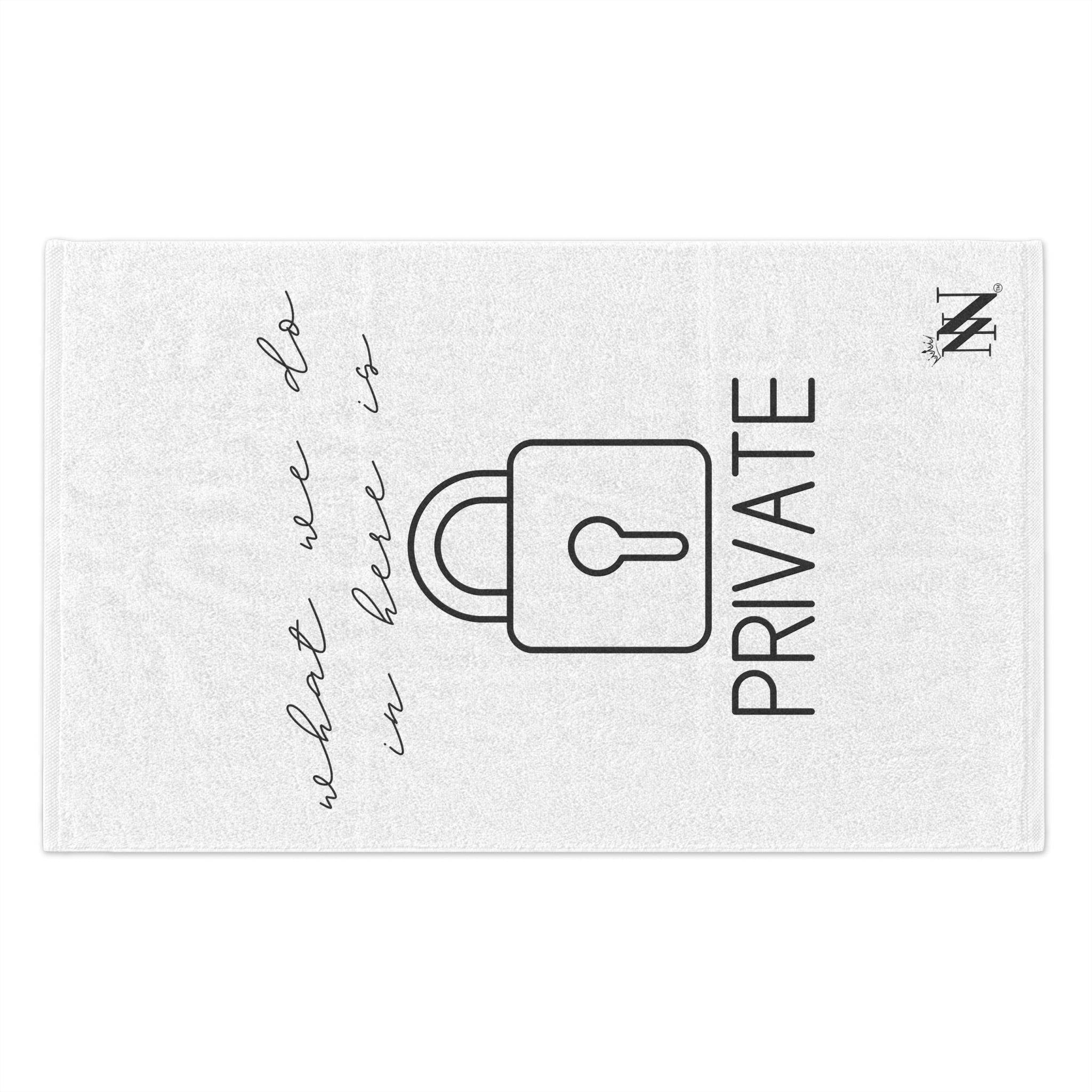What We Do in Here is Private | Mix & Match Soft Fun-Flirty Lovers’ Towels