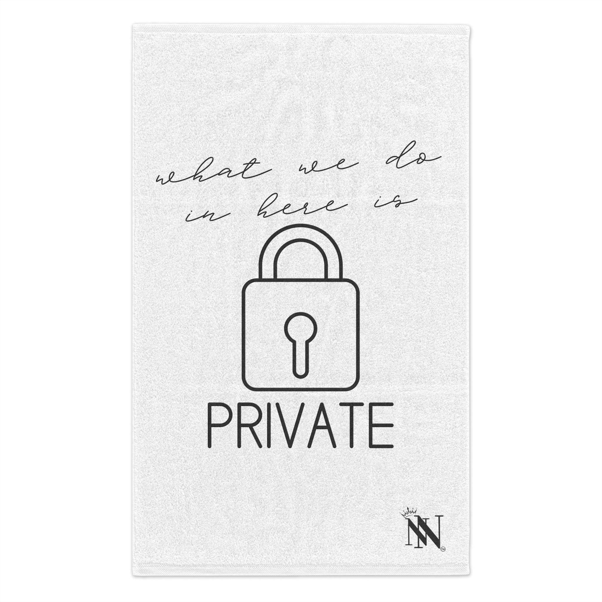 What We Do in Here is Private | Mix & Match Soft Fun-Flirty Lovers’ Towels