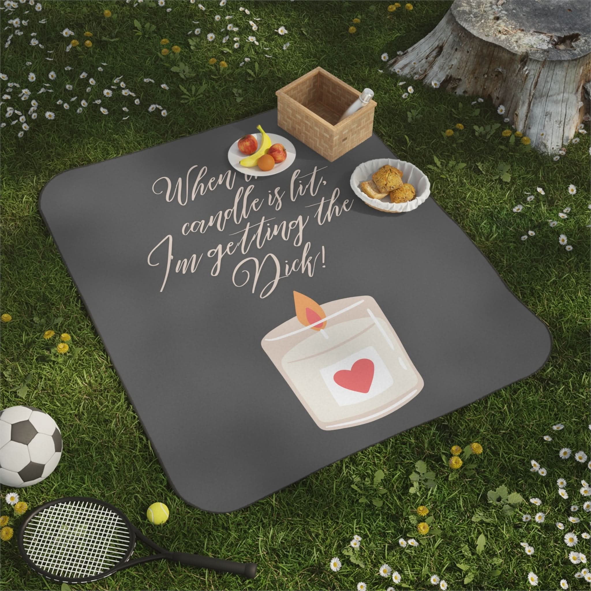 When the Candle is Lit | Mix Match Fun-Flirty Lovers’ Water-Resistant Blankets