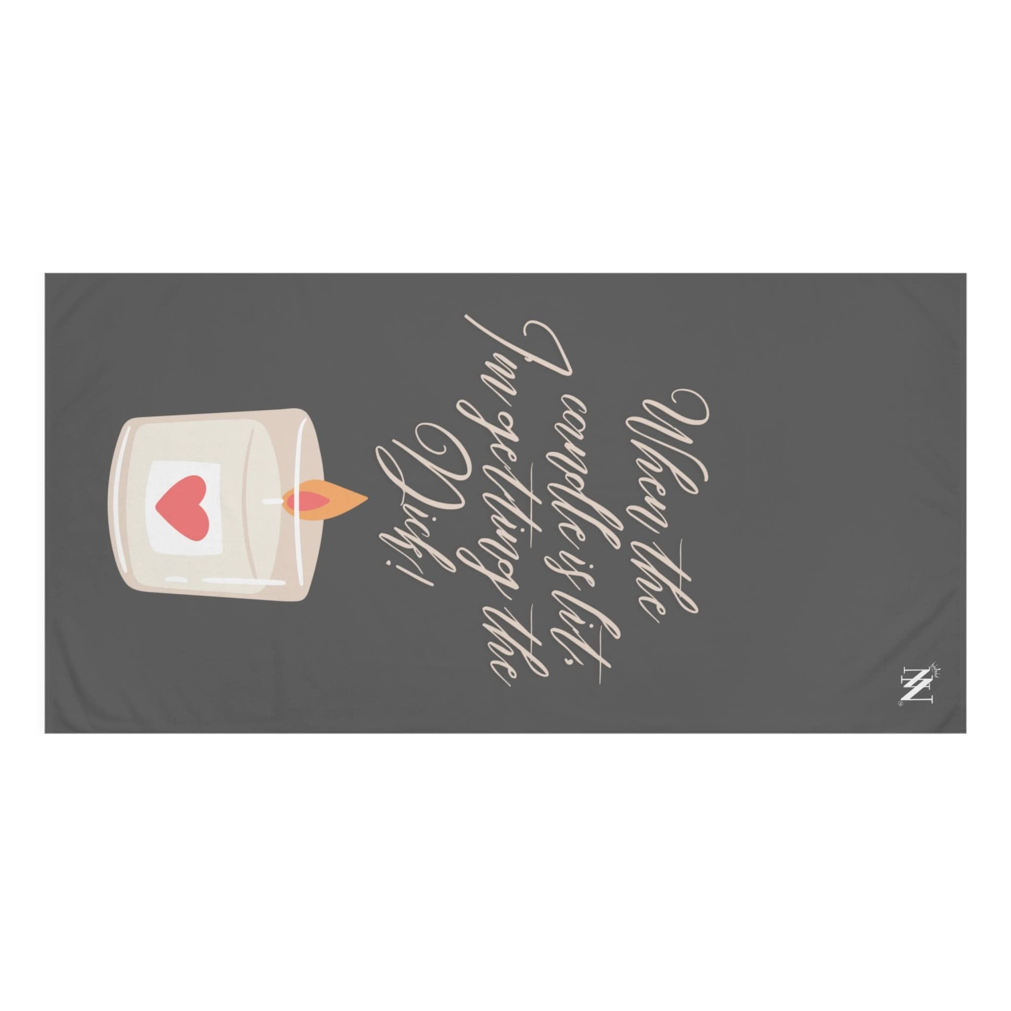 When the Candle is Lit | Mix & Match Naughty XL Fun-Flirty Lovers’ Towels