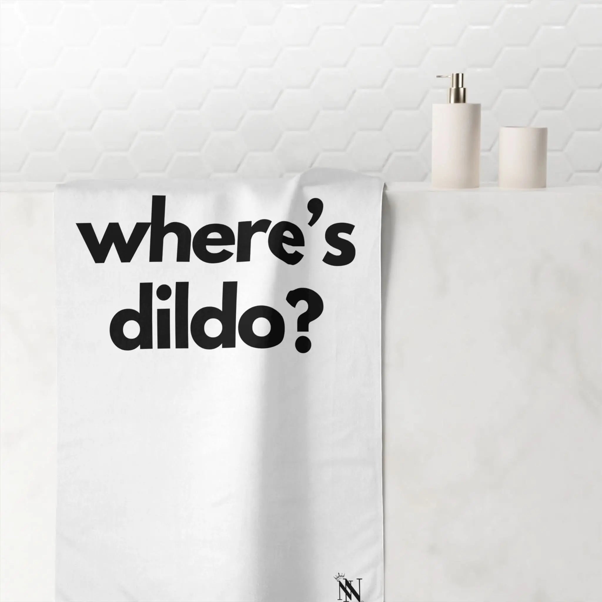 Where’s Dildo? | Mix & Match Naughty XL Fun-Flirty Lovers’ Towels