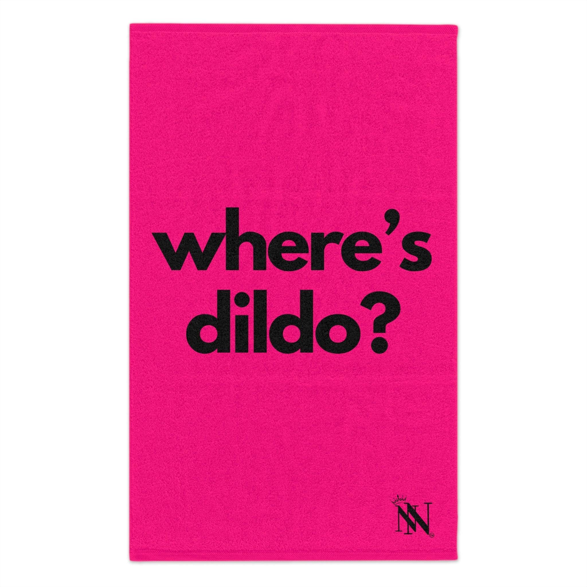 Where’s Dildo? Pink Mix & Match Soft Sex Towels | Flirty Lovers’ Gifts