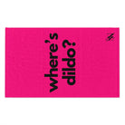 Where’s Dildo? Pink Mix & Match Soft Sex Towels | Flirty Lovers’ Gifts