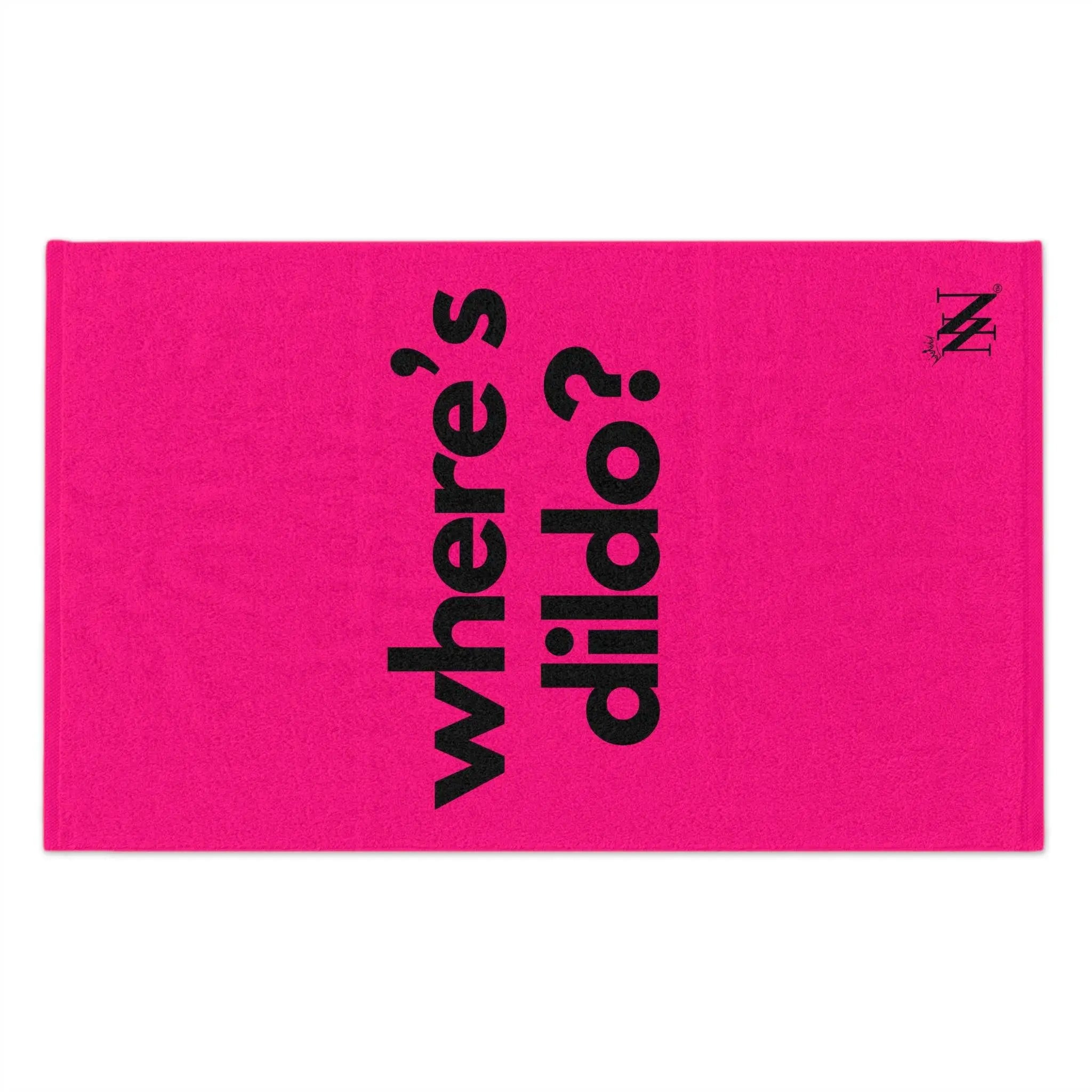 Where’s Dildo? Pink Mix & Match Soft Sex Towels | Flirty Lovers’ Gifts