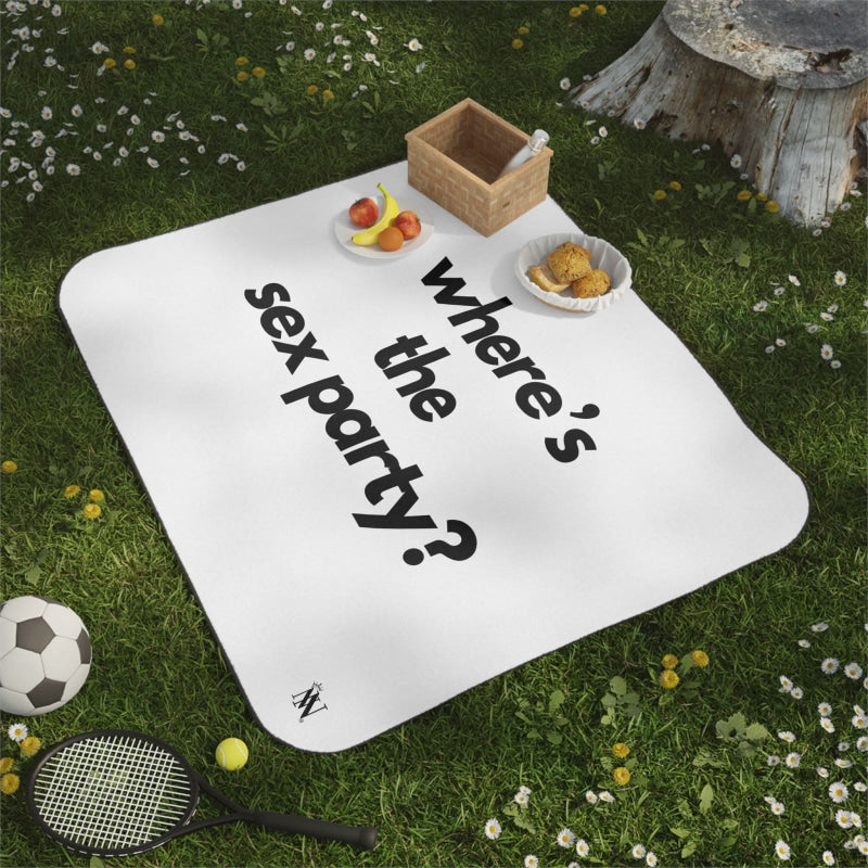 Where’s the Sex Party? | Mix Match Fun-Flirty Lovers’ Water-Resistant Blankets