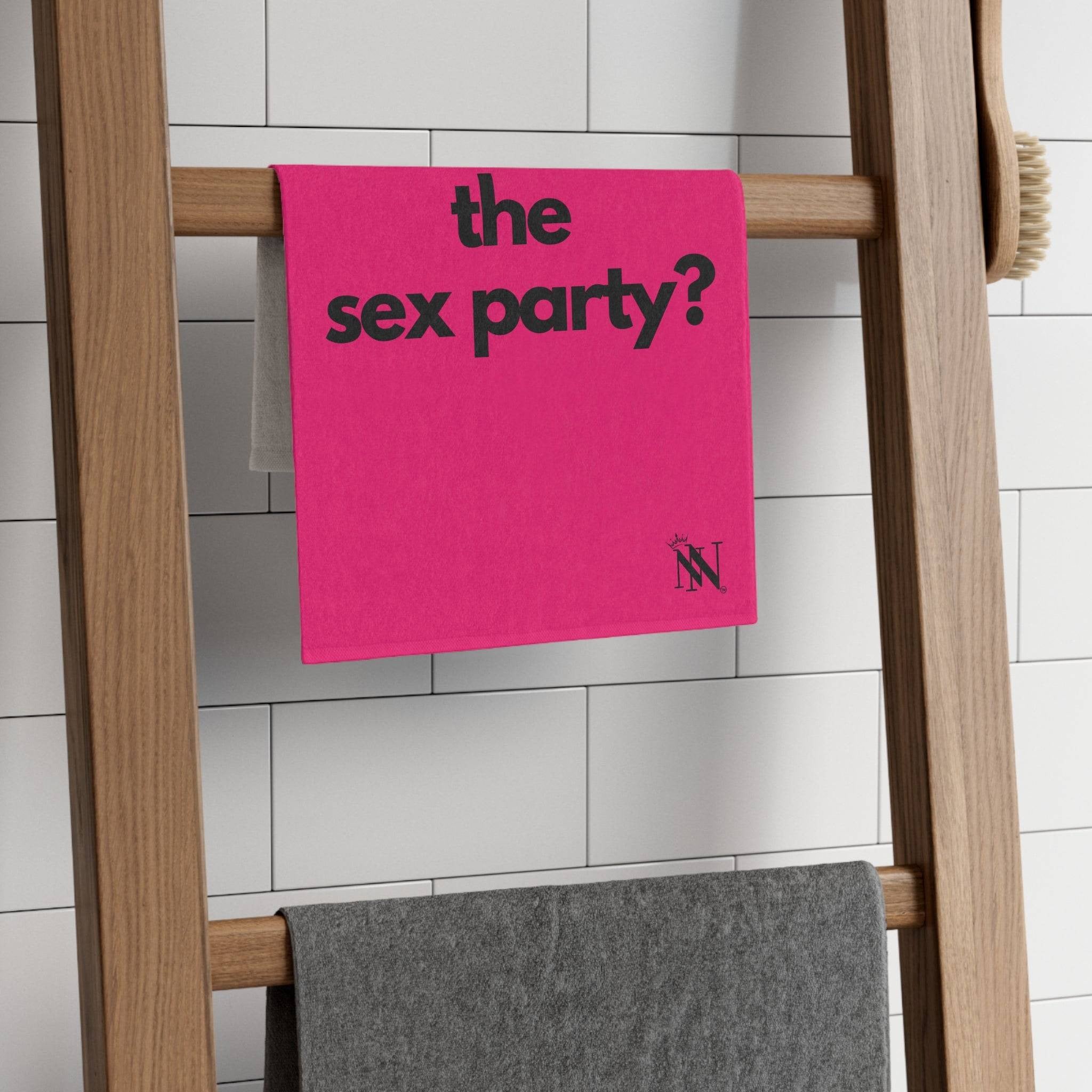 Where’s the Sex Party? Pink Mix & Match Soft Sex Towels | Flirty Lovers’ Gifts