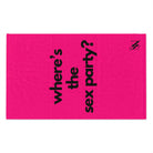 Where’s the Sex Party? Pink Mix & Match Soft Sex Towels | Flirty Lovers’ Gifts