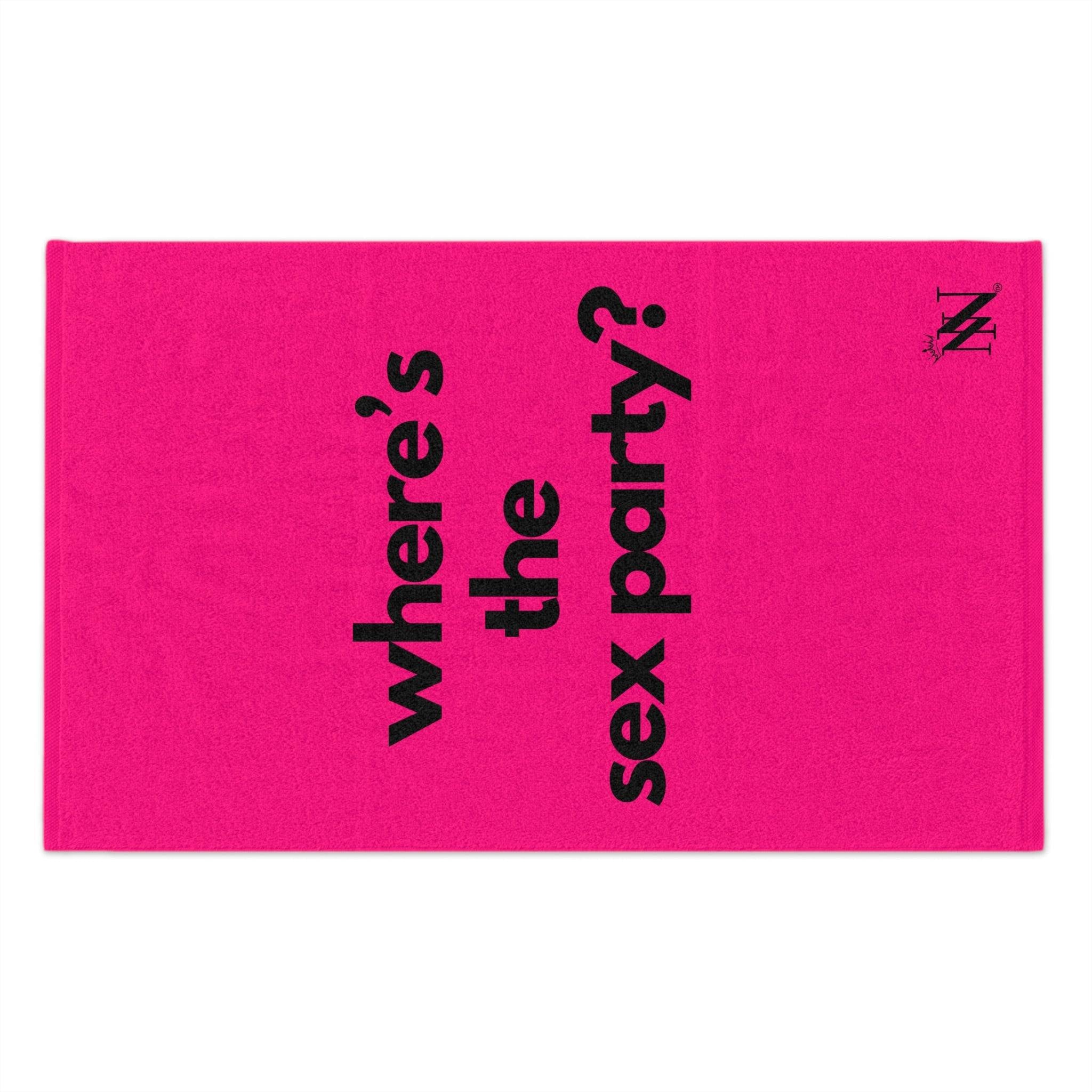Where’s the Sex Party? Pink Mix & Match Soft Sex Towels | Flirty Lovers’ Gifts