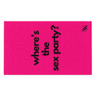 Where’s the Sex Party? Pink Mix & Match Soft Sex Towels | Flirty Lovers’ Gifts