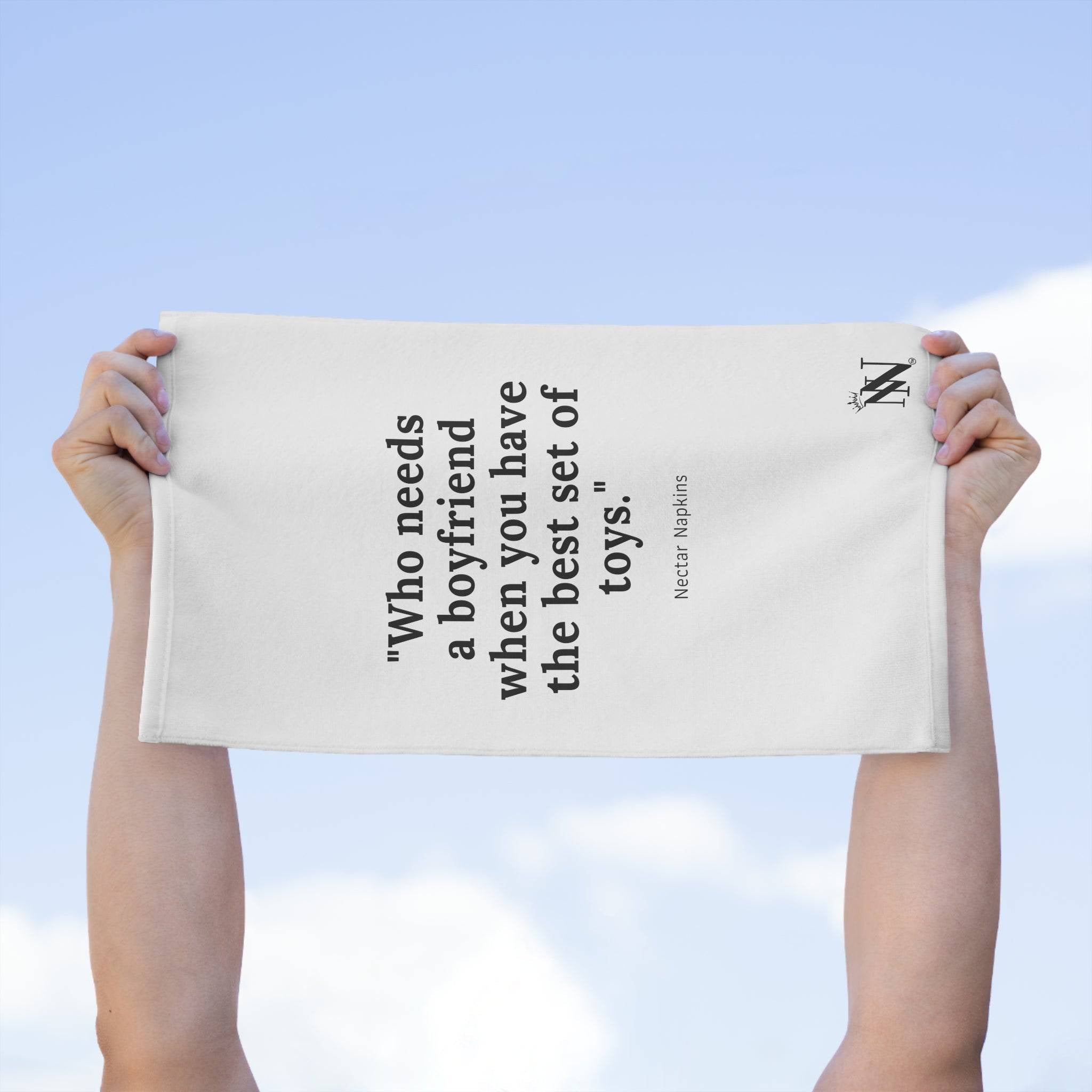 Who Needs a Boyfriend? | Mix & Match Soft Fun-Flirty Lovers’ Towels